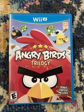 Angry Birds Trilogy (Nintendo Wii U, 2013) CIB W/ Case & Manual. Tested & Works