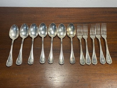 Service 12 Dessertbestecke Der Marke Christofle Aus Versilbertem Metall (10-21)