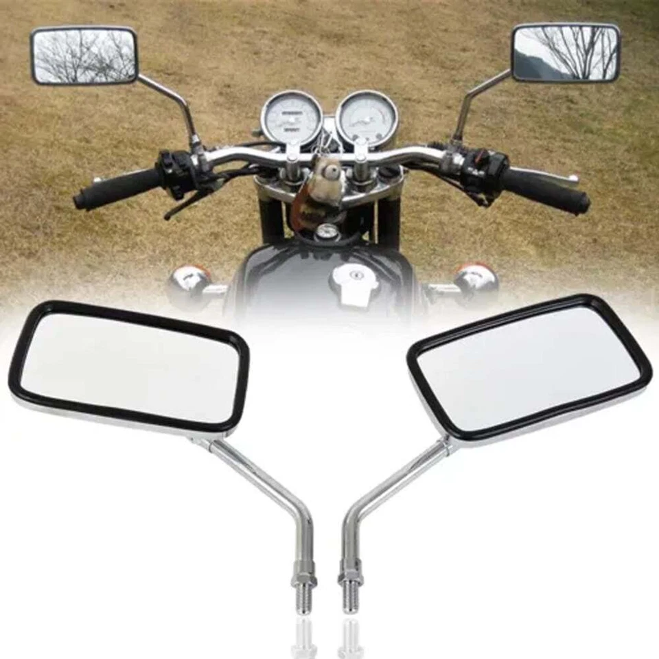 Motorcycle Rearview Mirrors for Yamaha Raider/ Road Star/ Roadliner/ Royal Star - Imagem 2 de 4
