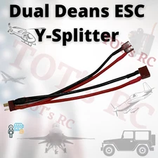 Dual ESC to Battery Y-Splitter Deans (T-Plug)