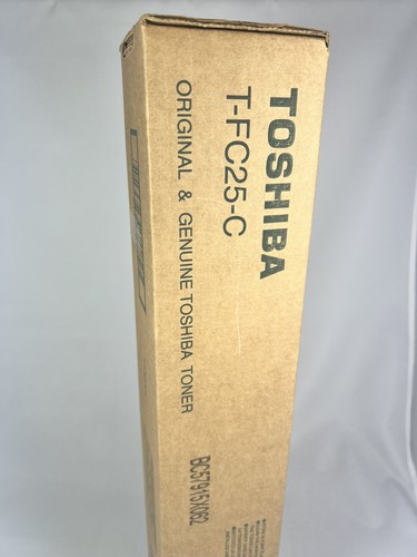 Toshiba T-FC25-C Genuine Cyan Toner Cartridge - Cyan NEW IN BOX SEALED - Picture 3 of 4