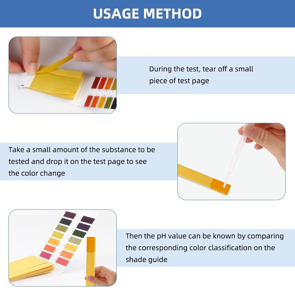 Reliable pH Test Strips for Assessing Acidic and Alkaline Levels pH 1