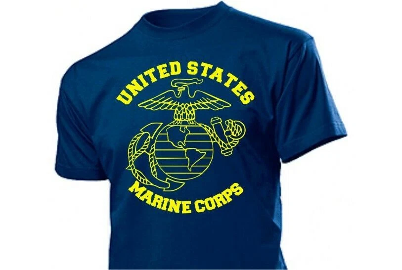 T-Shirt USMC Insignia Eagle Globe Anchor Seals US Army Marines Vietnam S-XXL - Bild 1 von 1