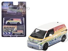 VOLKSWAGEN ID. BUZZ VAN PROTOTYPE "RAINBOW" 1/64 DIECAST BY MINI GT MGT00899