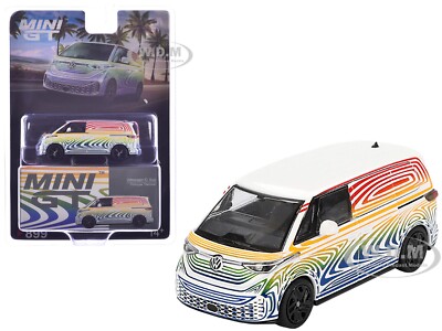 VOLKSWAGEN ID. BUZZ VAN PROTOTYPE ''RAINBOW'' 1/64 DIECAST BY MINI GT MGT00899