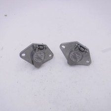 2 Pack Pollak 11-404 4-way Round Trailer Connector 4-pin Metal Socket