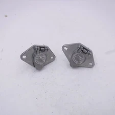 2 Pack Pollak 11-404 4-Way Round Trailer Connector 4-Pin Metal Socket