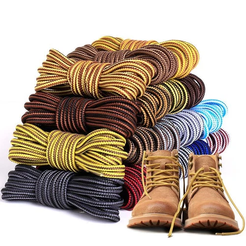 Shoe Laces Round Hiking Walking Shoelaces Work Strong Trainers Boots Quality - Picture 1 of 32