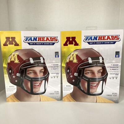 Set Of Fanheads University Of Minnesota Golden Gopher Wearable Football  Helmet