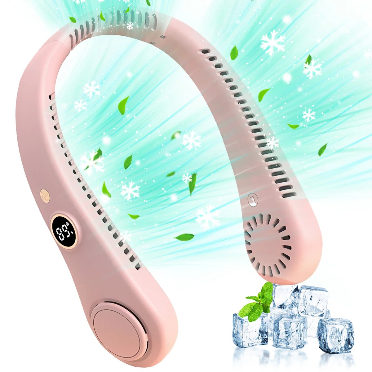 USB Portable Hanging Neck Fan Cooling Air Cooler Little