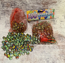1/2 Inch Cat's Eye Marbles 150 Plus Open Bag Total 1 1/2 Lbs