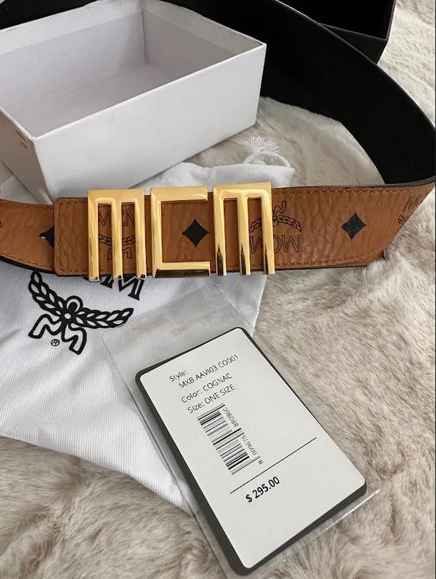 Cinturón MCM Tech unisex tostado Foto 4 de 4