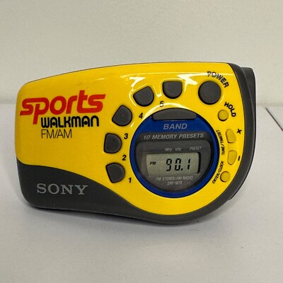 Sony Sports Walkman SRF-M78 FM/AM Radio - Tested & Works