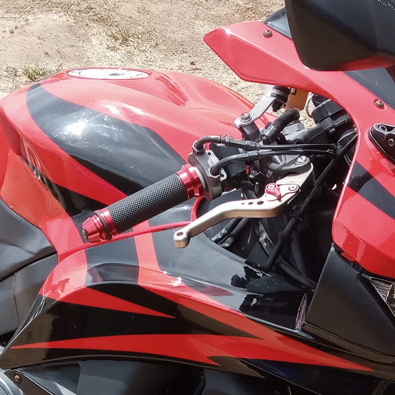 7/8" Practical Motorcycle Hand Pro Grips Dirt Bike Motocross Gel Handle Bar 2PC - Image 3 of 4