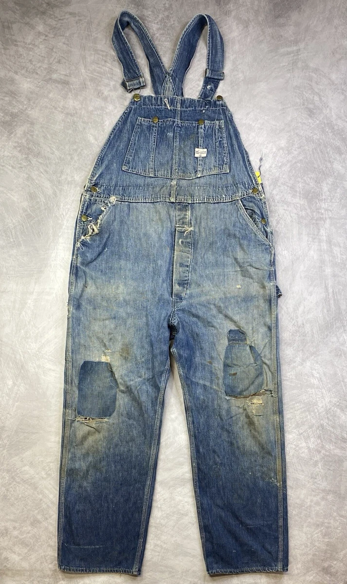 パンツ 40s~ HERCULES vintage OVERALL Vintage 1950s Hercules Union Made Denim Overalls Men's Size 42x29