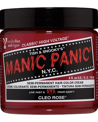 Manic Panic Cleo Rose Hair Dye Classic High Voltage bright pink Semi-Permanent