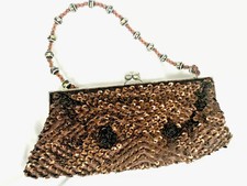 Vintage sequin purse with beads