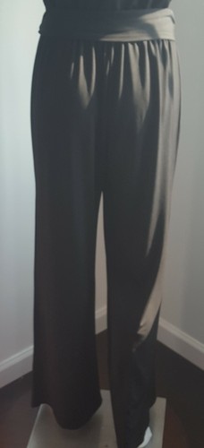 Spense 4 Jumpsuit Black Sequin Tie Belt Plunging V Neckline - Picture 9 of 11
