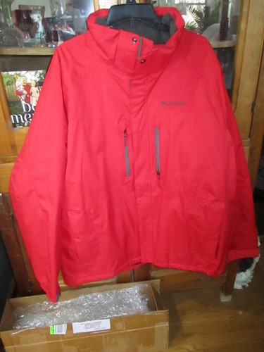 Great Columbia Sportswear - Men's XL Red WATER Resistant Packable Jacket