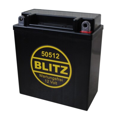 BLITZ 50512 Oldtimerbatterie Gel 12V 5,5Ah MZ Simson Malanca Benelli BMW Yamaha