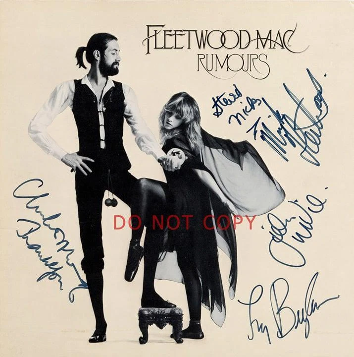 Fleetwood Mac band SIGNED reprint 12x12 Album Photo Autographed RP