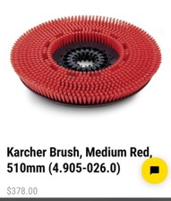 Karcher Disc Brush, Red Disc , 20in 4.905-026.0   Medium Red 510mm