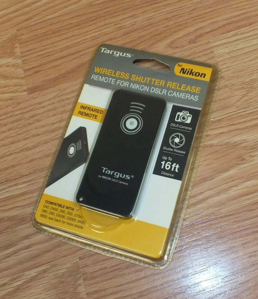 Targus Wireless Shutter Release Remote For NIKON DSLR Cameras Up to 16ft **NEW** - Image 2 of 4