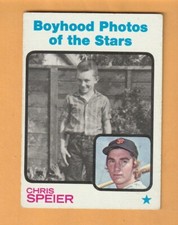 Chris Speier San Francisco Giants 1973 Topps #345 Alameda California
