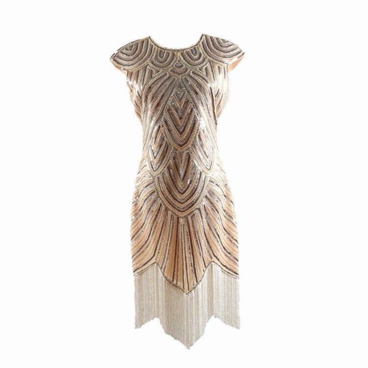 Sy Soul Young 1920S Damen Schal Gatsby Kleid Flappe Produktbild-Vorschau 3
