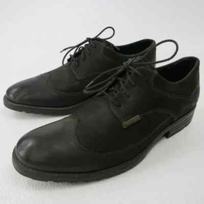 、、 Clarks Denton Dane 66141 Brown Nubuck Leather Dress Oxfords Mens