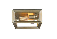 Golden Lighting Smyth 2-Light White Gold Flush Mount