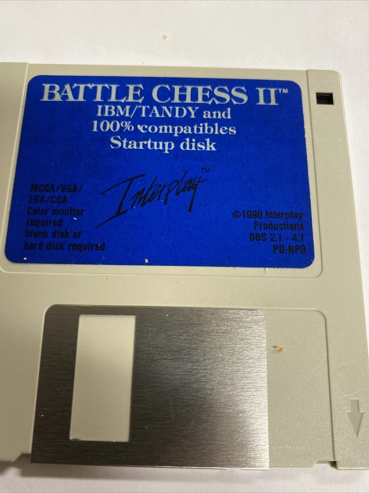 Disquetes Battle Chess II de 3,5 pulgadas solo IBM/Tandy por interacción Foto 3 de 3