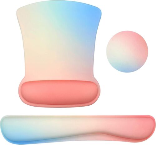 Wrist Rest Mat Keyboard and Mouse Wrist Support Pad Set with Cushion Memory Foam - Picture 7 of 20
