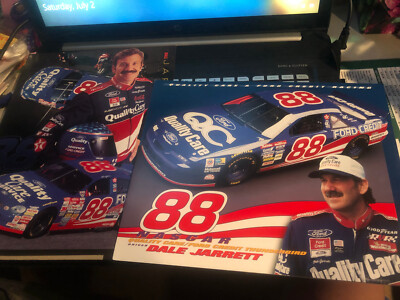 LOT of 2 Dale Jarrett #88 Quality Care Multi Fold Hero Cards - #N2