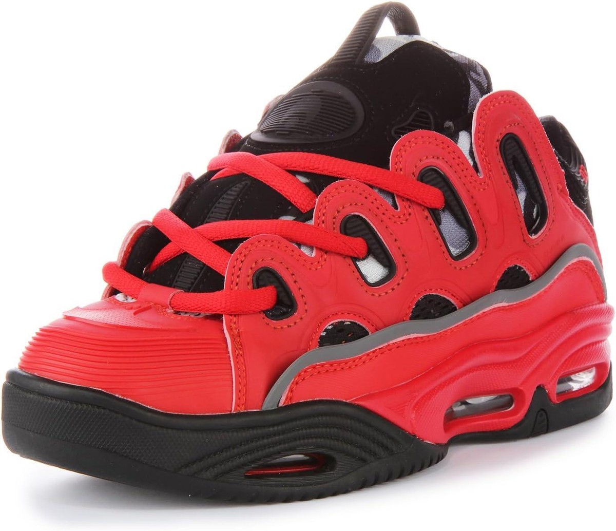 Osiris D3 2001 Red Black Grey Mens Skate Trainers Shoes | eBay