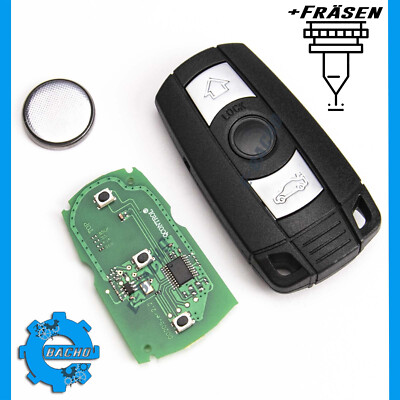 FUNKSCHLÜSSEL FÜR BMW 1 E81 3 E90 5 E60 X1 E84 X6 E71 Z4 868Mhz PCF7945 + FRÄSEN
