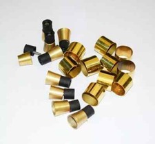 Set of 10 Brass Spare Rubber Tip for Wooden Walking Stick Cane Vintage Replica