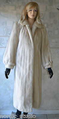 Gorgeous Genuine BLUSH MINK FUR COAT, Full Length, size M-L Gorgeous Genuine BLUSH MINK FUR COAT, Full Length, size M-L