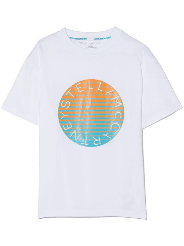 Stella McCartney Kids graphic-print cotton T-shirt - White