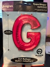Anagram Super Shape Helium Foil Balloon Pink 32 Inch Letter G Brand New