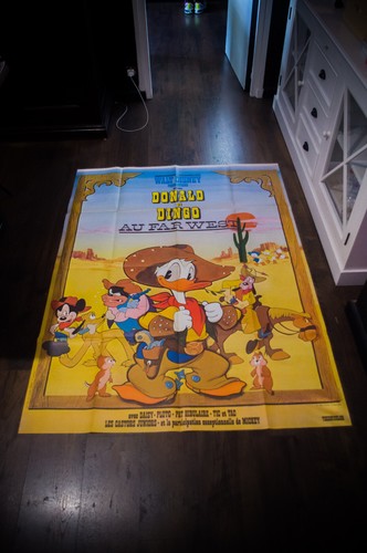 DONALD DUCK GOES WEST (1977) - Disney - Original French Movie Poster – Large