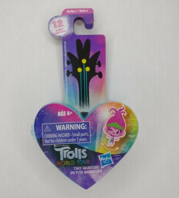 Trolls World Tour Tiny Dancers Series 1 Blue Heart Glasses & Figure By Hasbro