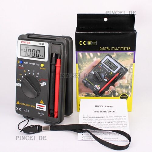 ZOTEK VC921 Digital Multimeter Test 4000 Counts Manual & Automatic Ranging - Bild 2 von 3