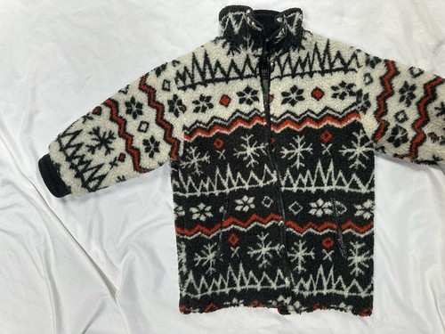 Distinctive Of England Snowflake Fleece Full Zipper Lined Jacket Kids 4/5 - Picture 9 of 9