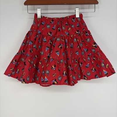 VTG Zaki DHS & Sons Dallas Girls XS S Skirt Red Bandana Western Cowgirl Rodeo