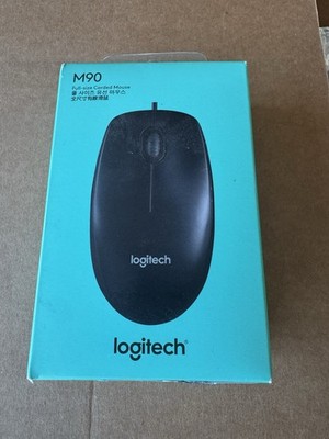 Logitech M90 Wired Mouse Black (910-001970) - NEW