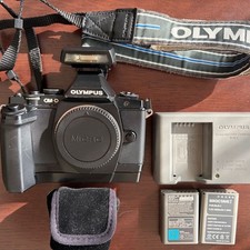 Olympus OM-D E-M5 Black Mirrorless Digital Camera Body MFT Micro 16.05MP