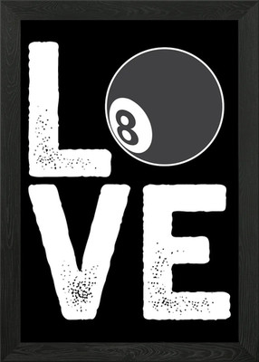 Acht Bällebad Liebe Geschenk gerahmtes Wandbild Poster Leinwanddruck Bild