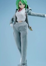 NEW 1/12 Female Grey Hoodie White Vest Pants Sets for 6" SHF PHICEN Figure Body