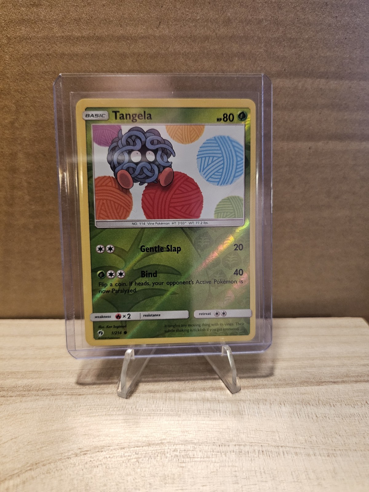 Tangela 1/214 Common Lost Thunder Pokemon Reverse Holo NM card